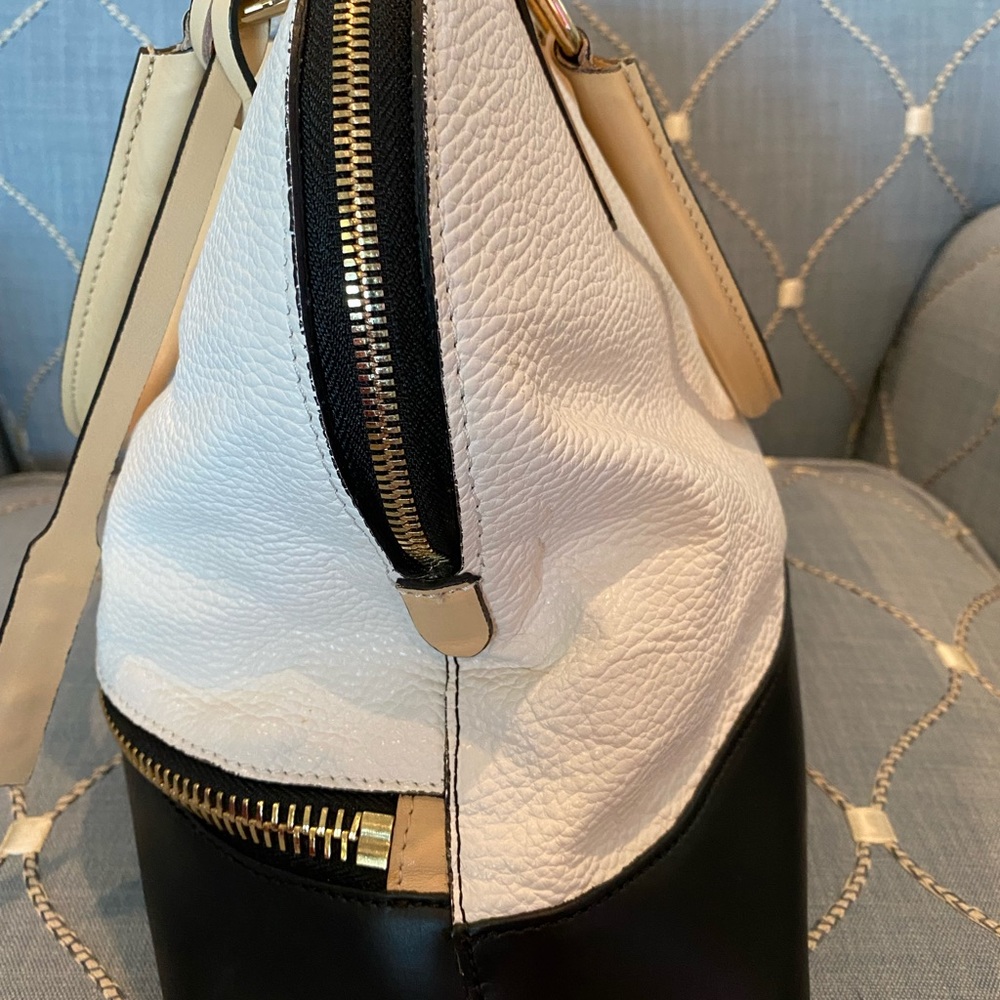 🎉HP🎉 LIKE NEW A.Bellucci genuine Italian tri-color pebble leather handbag - Picture 5 of 14